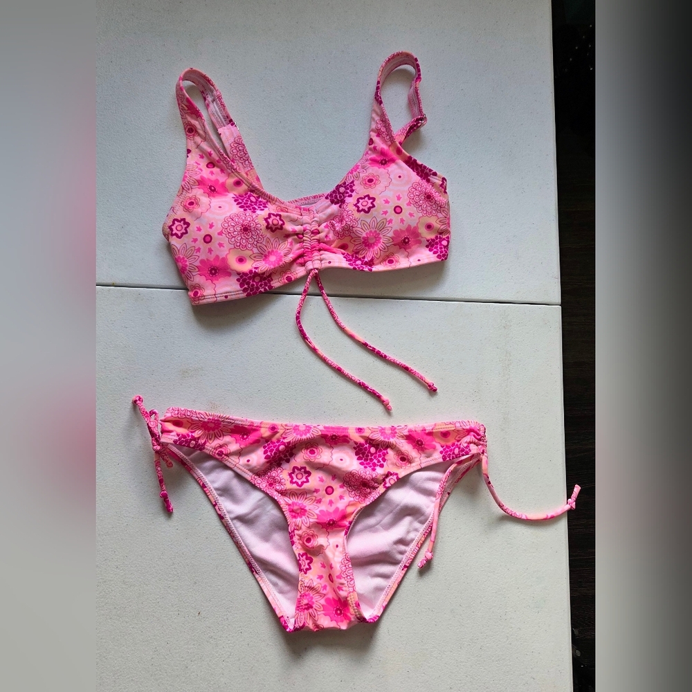 Floral Pink Bikini Set Cabana Del Sol